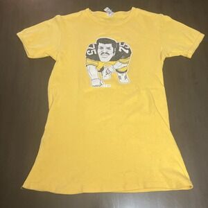 Vintage TNT Label 1979 MEAN JOE GREENE No 75‎ PITTSBURGH STEELERS (M) Tshirt
